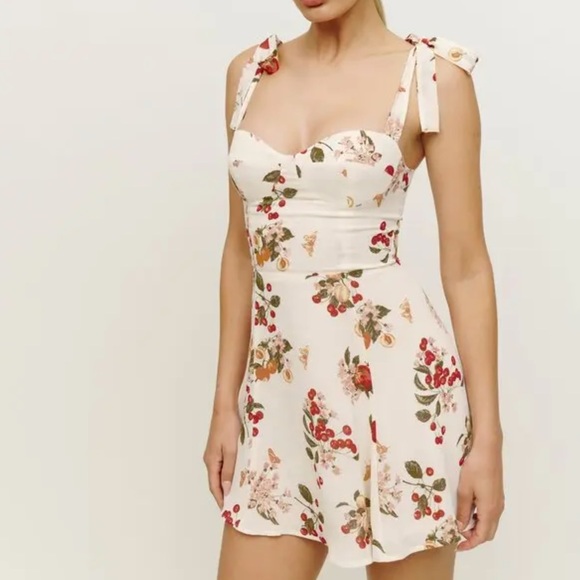 Reformation Niara Mini Dress in Fruity - Picture 6 of 13